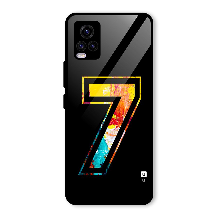Lucky Number Glass Back Case for Vivo V20