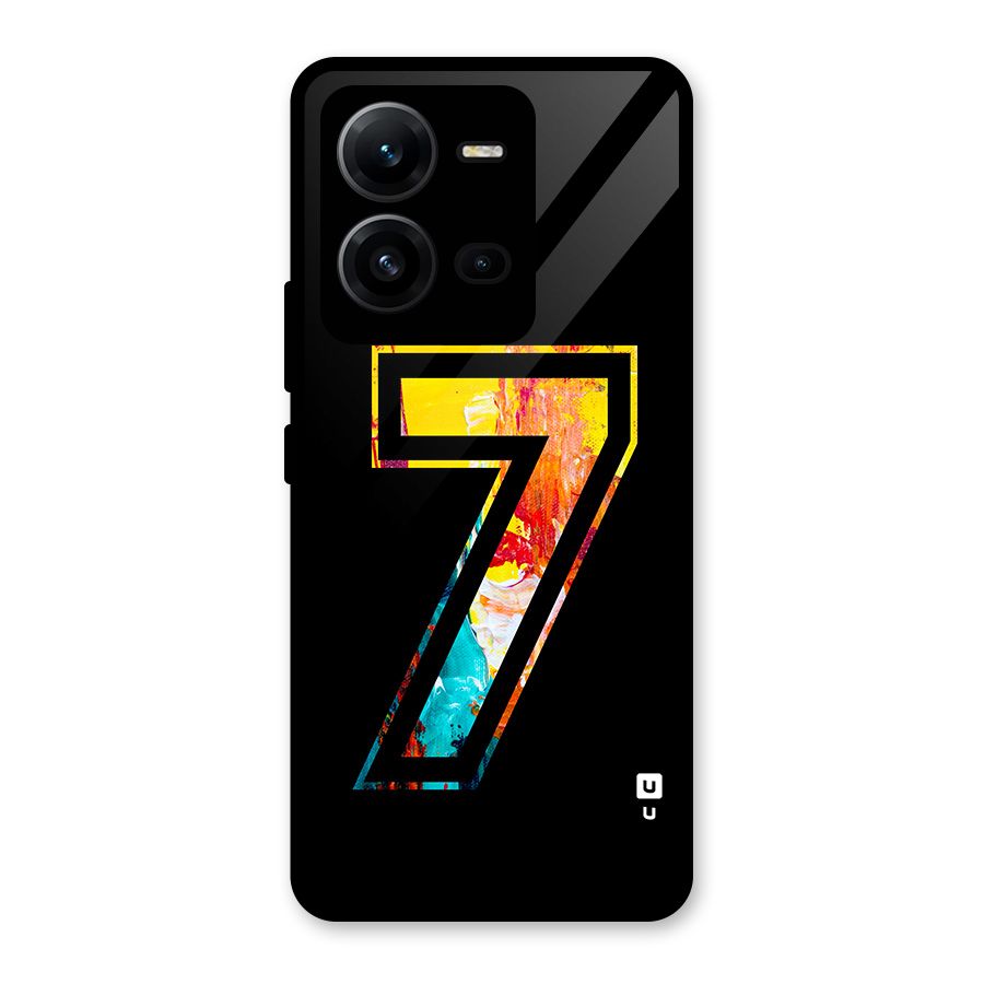 Lucky Number Glass Back Case for Vivo V25