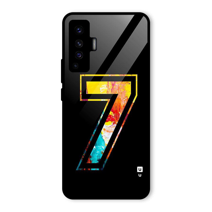 Lucky Number Glass Back Case for Vivo X50