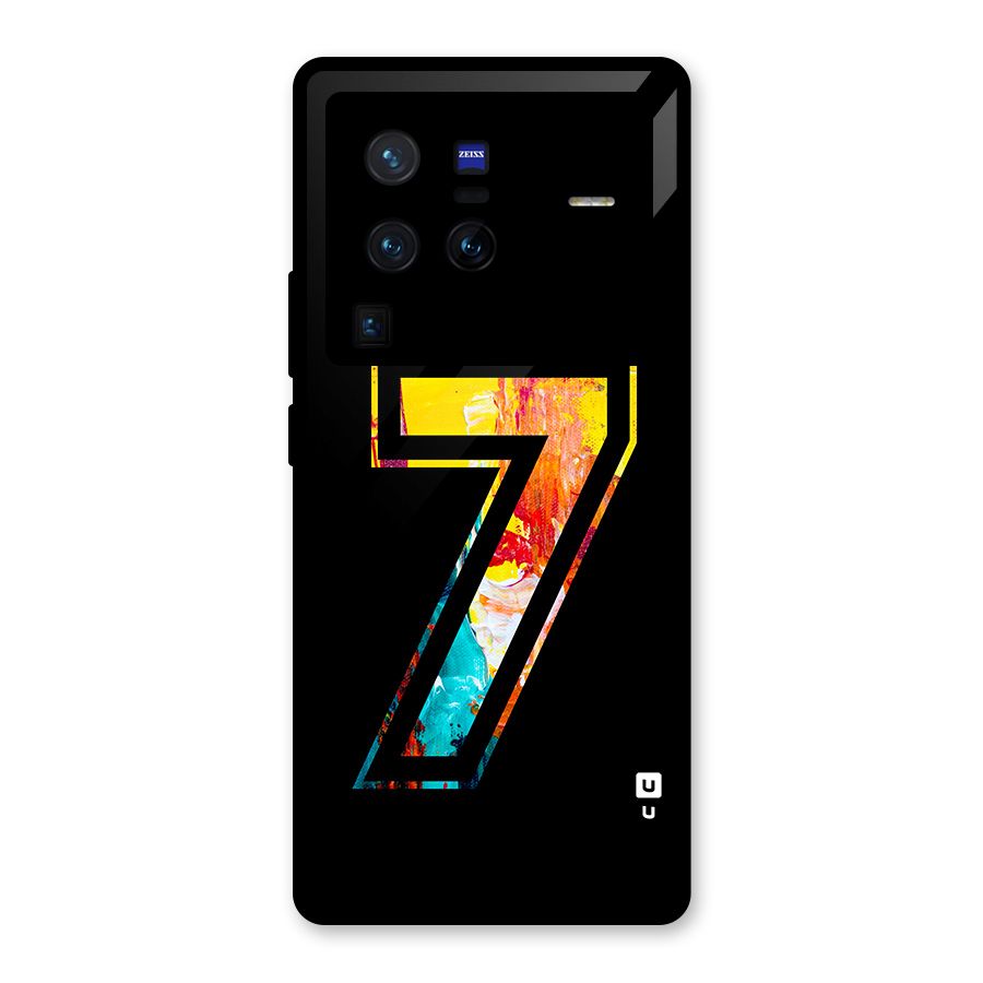 Lucky Number Glass Back Case for Vivo X80 Pro