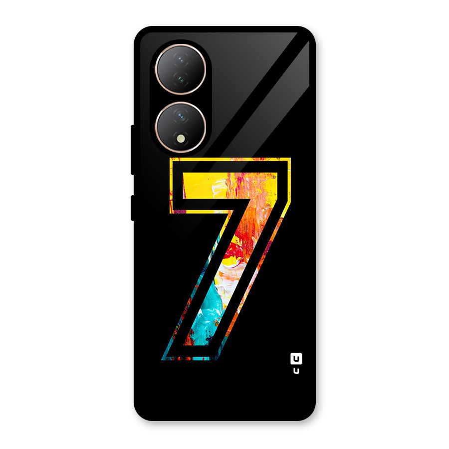 Lucky Number Glass Back Case for Vivo Y100