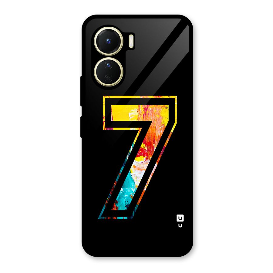 Lucky Number Glass Back Case for Vivo Y16