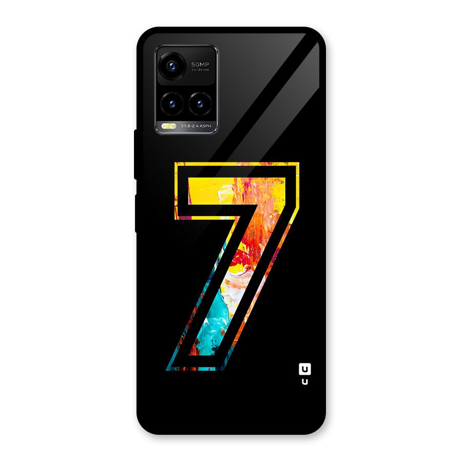 Lucky Number Glass Back Case for Vivo Y21T