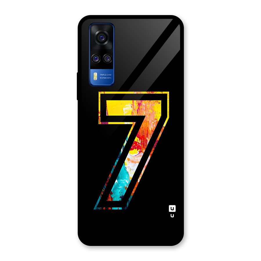 Lucky Number Glass Back Case for Vivo Y31