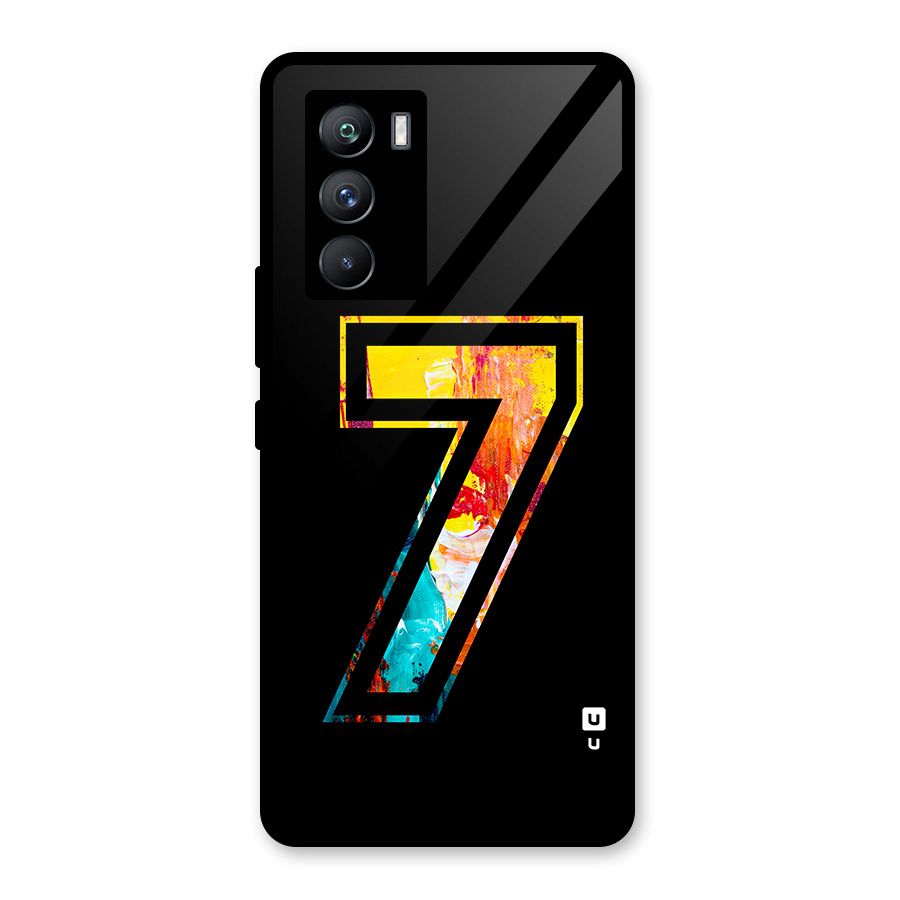 Lucky Number Glass Back Case for Vivo iQOO 9 SE