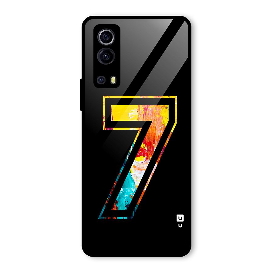 Lucky Number Glass Back Case for Vivo iQOO Z3