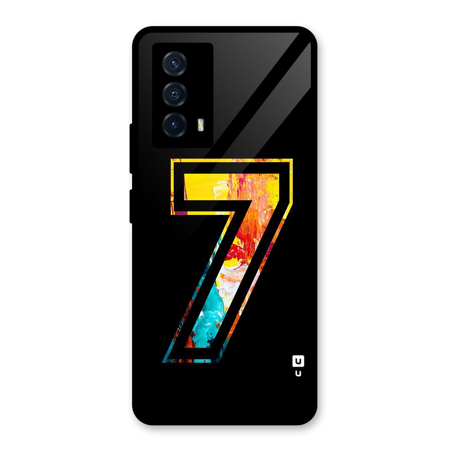 Lucky Number Glass Back Case for Vivo iQOO Z5