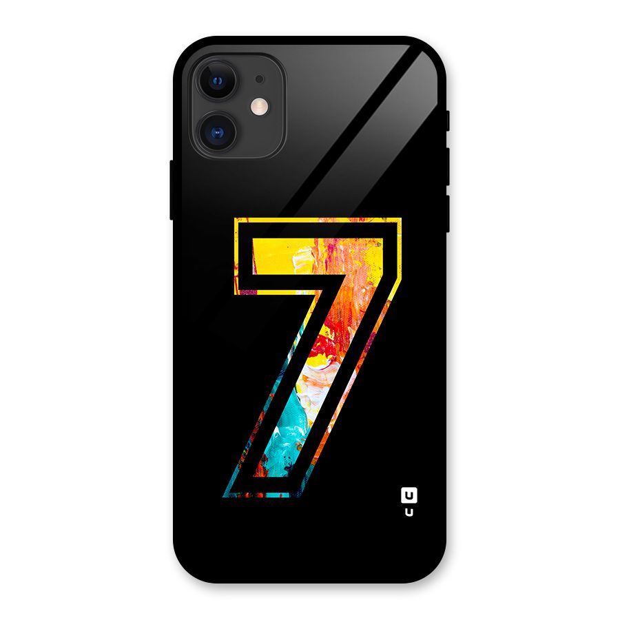 Lucky Number Glass Back Case for iPhone 11