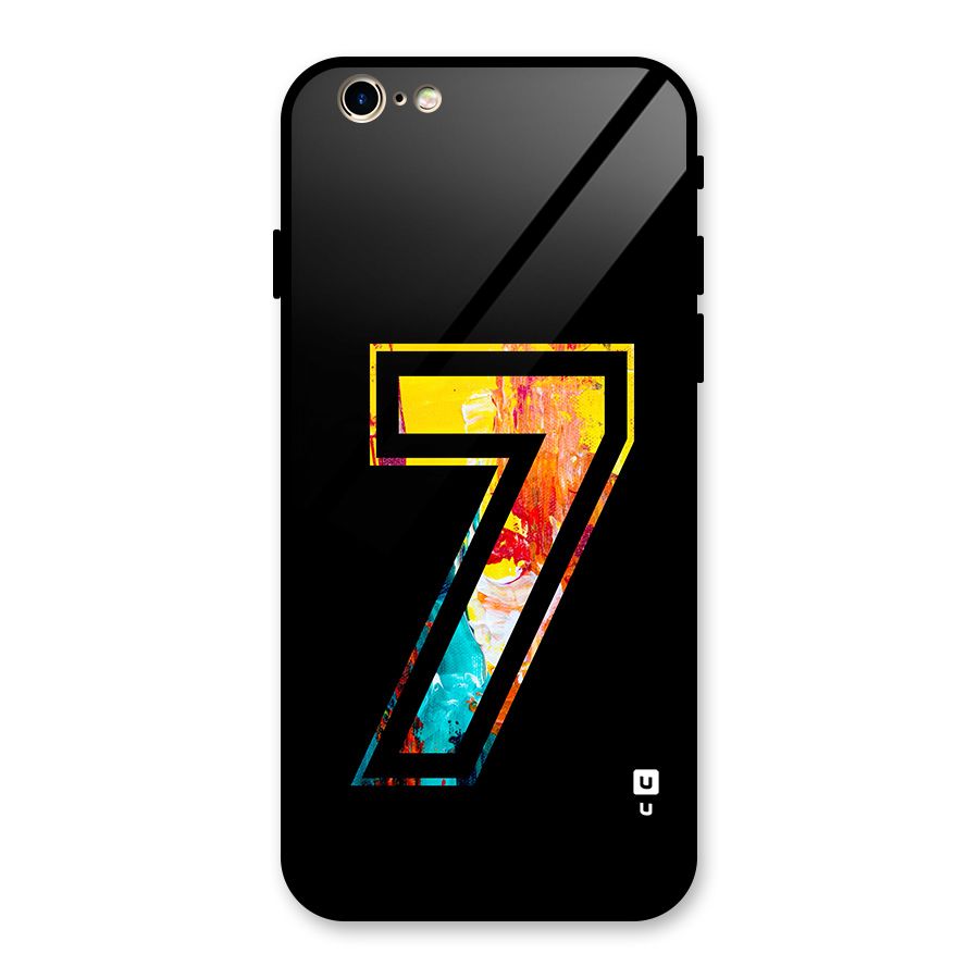 Lucky Number Glass Back Case for iPhone 6 6S