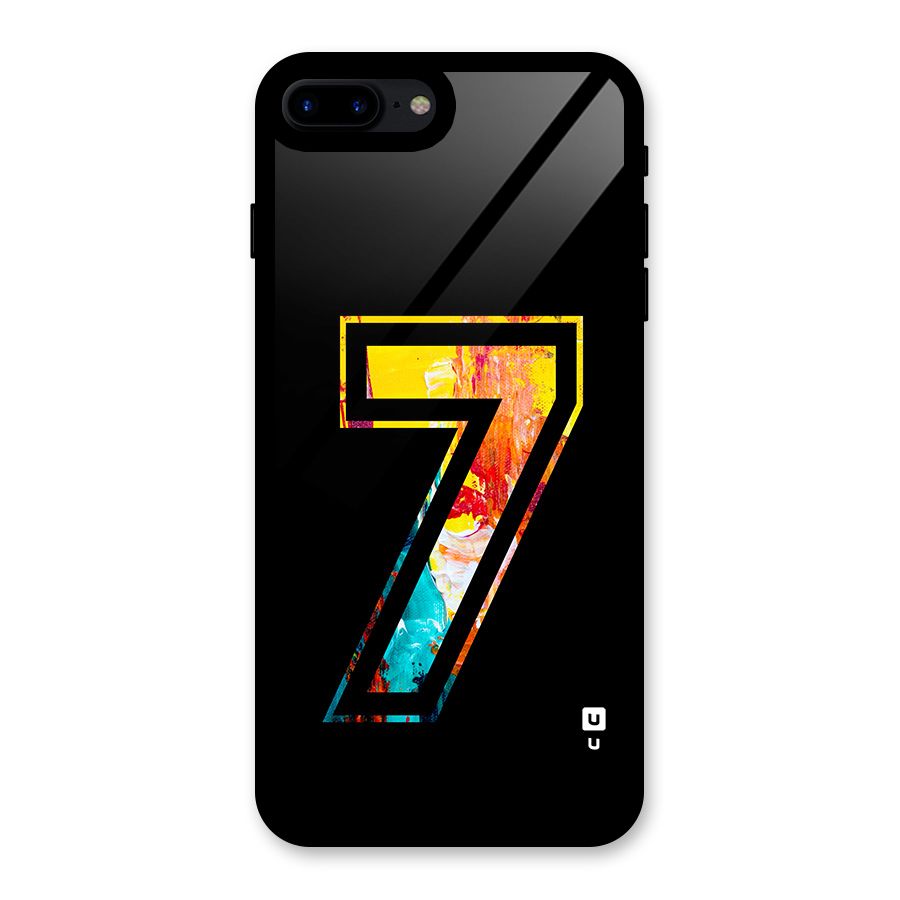 Lucky Number Glass Back Case for iPhone 8 Plus
