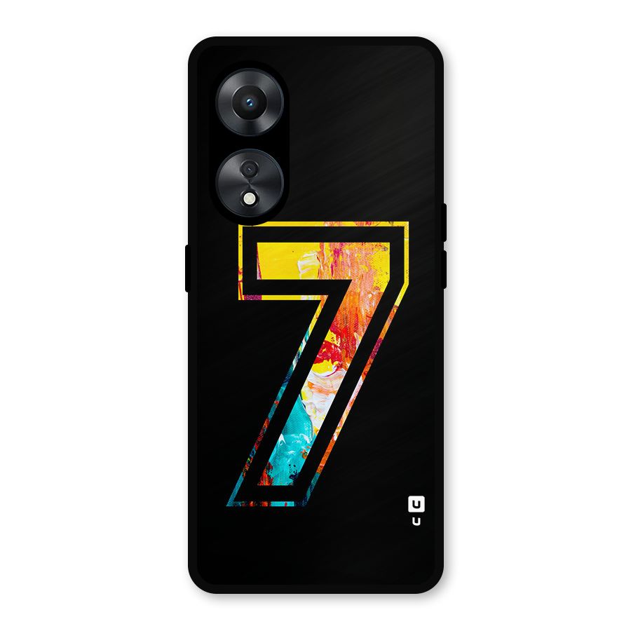 Lucky Number Metal Back Case for Oppo A78