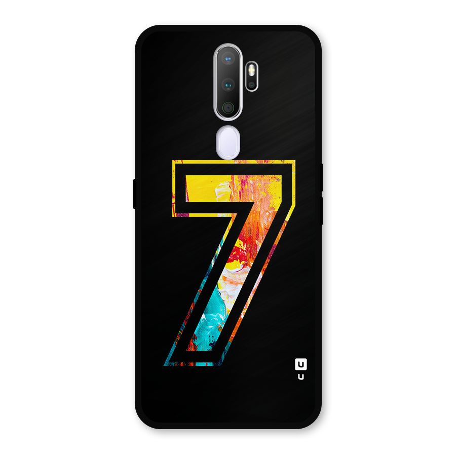 Lucky Number Metal Back Case for Oppo A9 (2020)