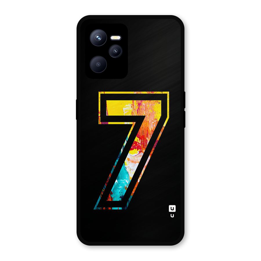 Lucky Number Metal Back Case for Realme C35