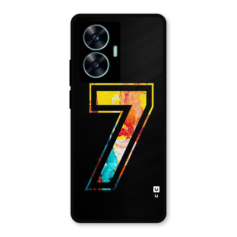 Lucky Number Metal Back Case for Realme Narzo N55