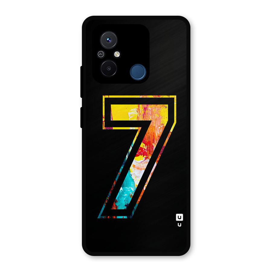 Lucky Number Metal Back Case for Redmi 12C