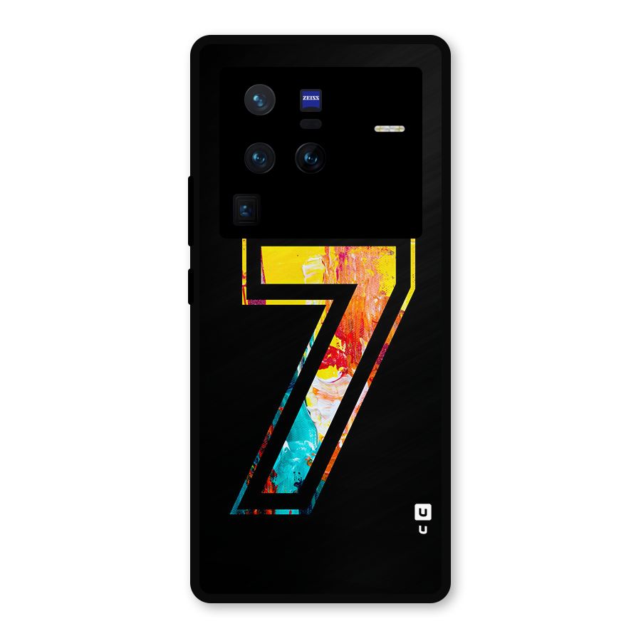 Lucky Number Metal Back Case for Vivo X80 Pro