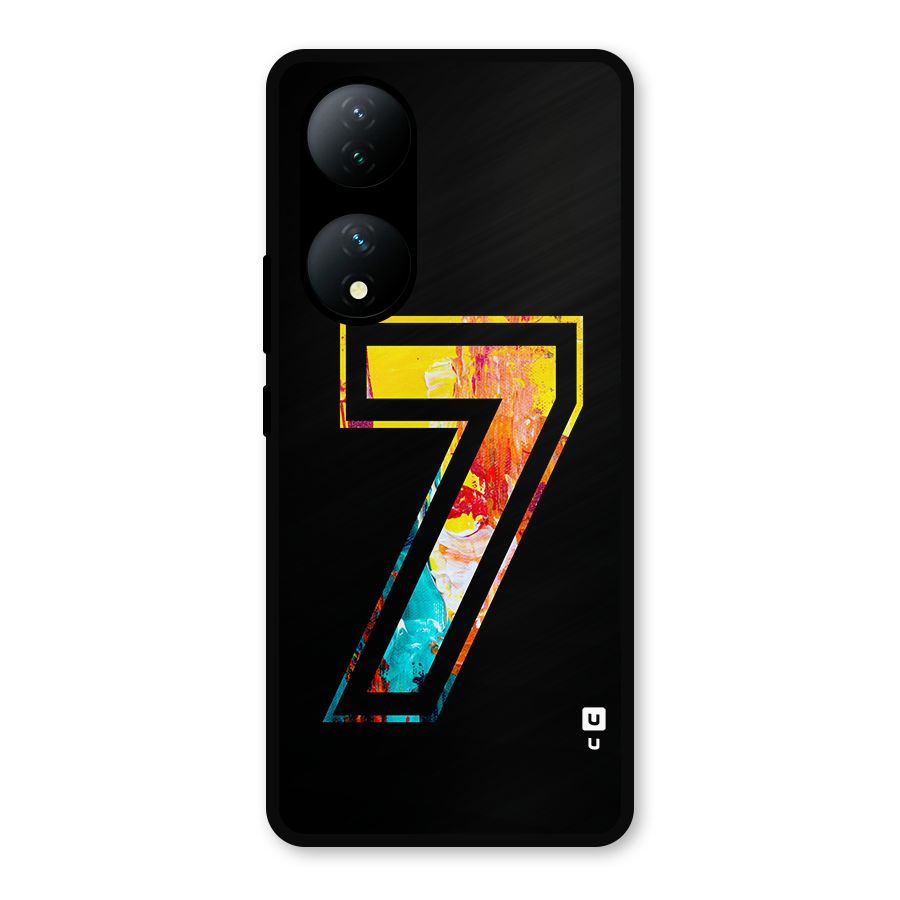 Lucky Number Metal Back Case for Vivo Y100
