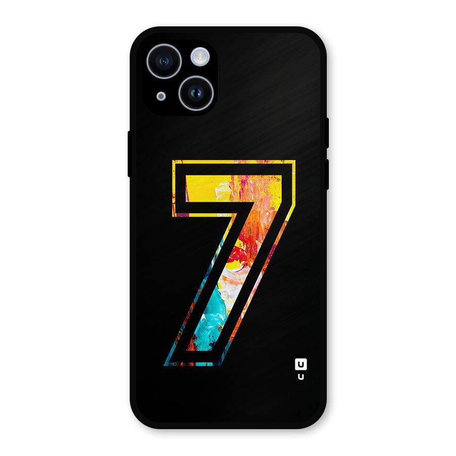 Lucky Number Metal Back Case for iPhone 14