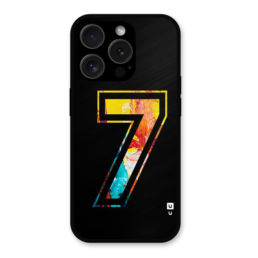 Lucky Number Metal Back Case for iPhone 15 Pro