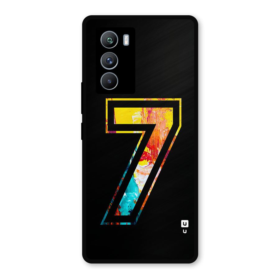 Lucky Number Metal Back Case for iQOO 9 SE