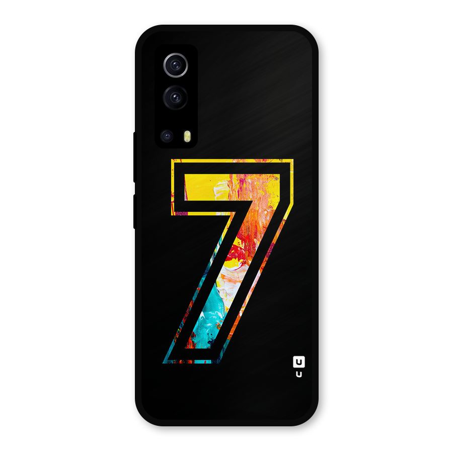 Lucky Number Metal Back Case for iQOO Z3