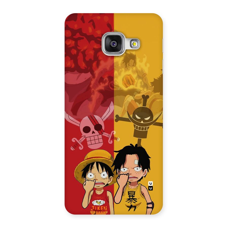 Luffy And Ace Back Case for Galaxy A3 (2016)