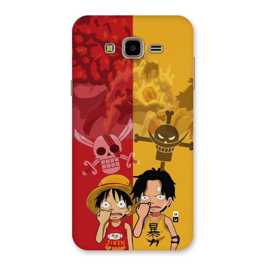 Luffy And Ace Back Case for Galaxy J7 Nxt