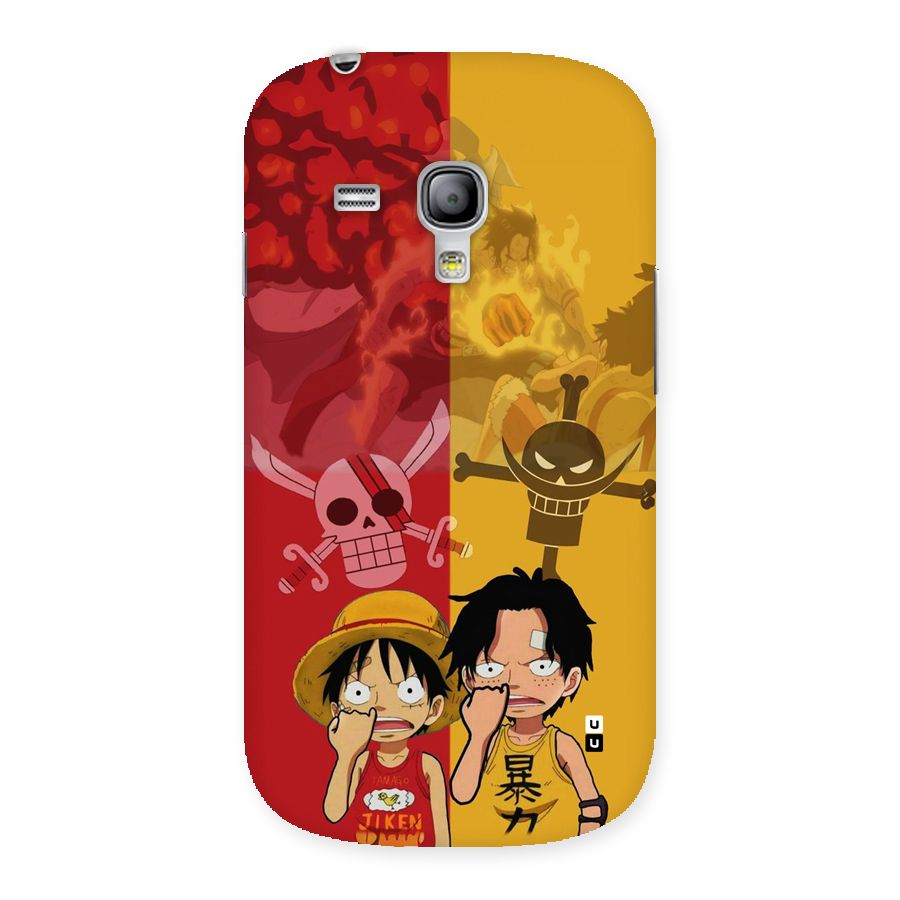 Luffy And Ace Back Case for Galaxy S3 Mini