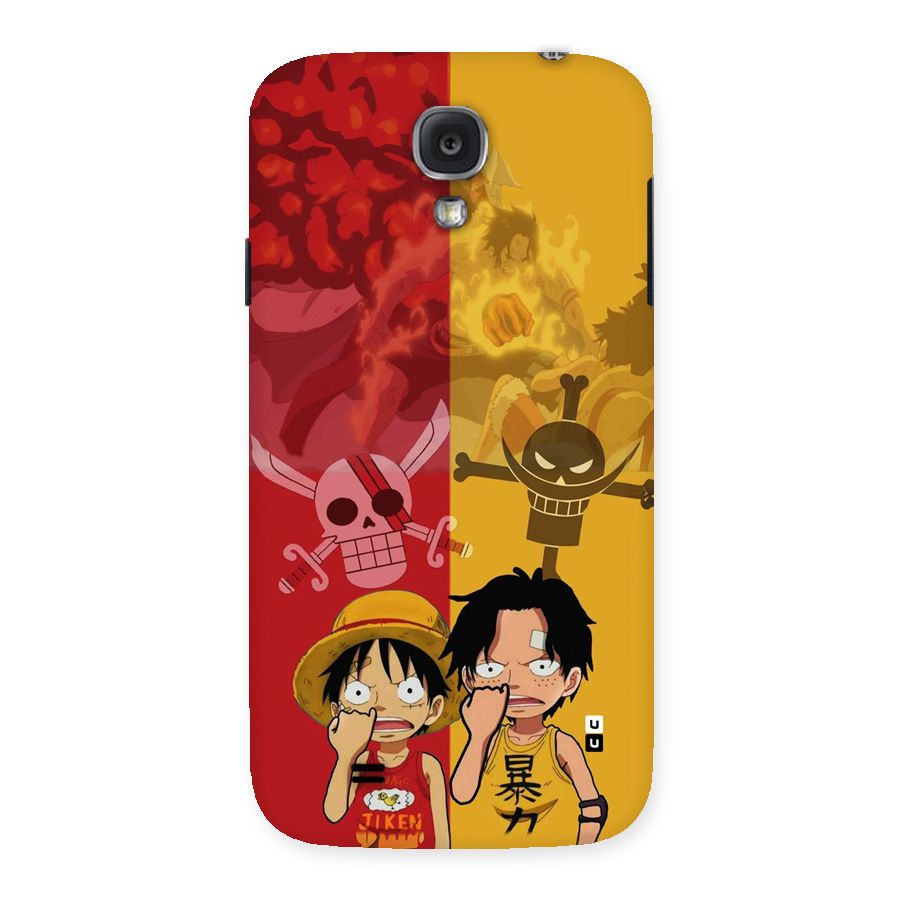 Luffy And Ace Back Case for Galaxy S4