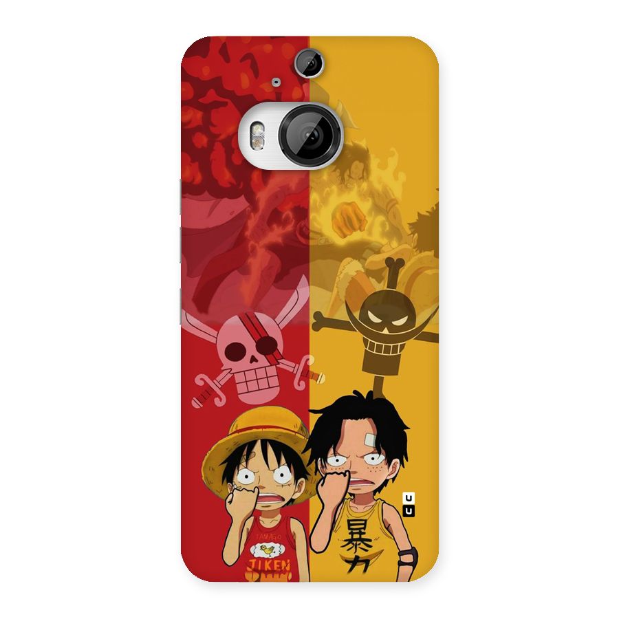 Luffy And Ace Back Case for HTC One M9 Plus