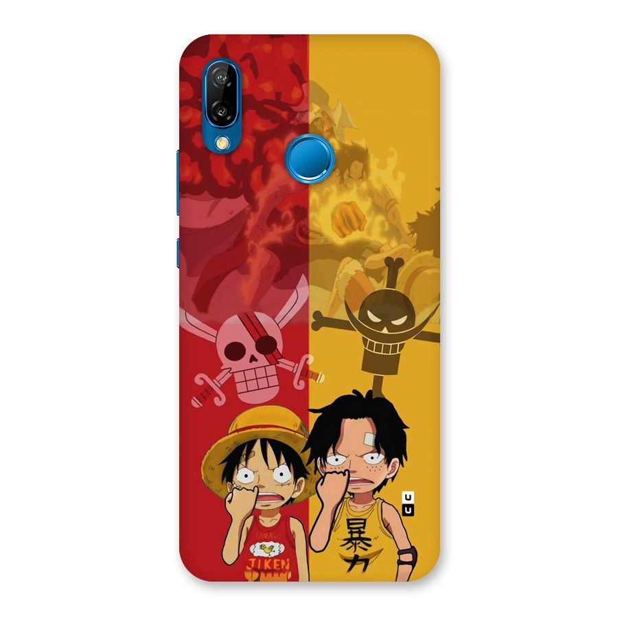 Luffy And Ace Back Case for Huawei P20 Lite