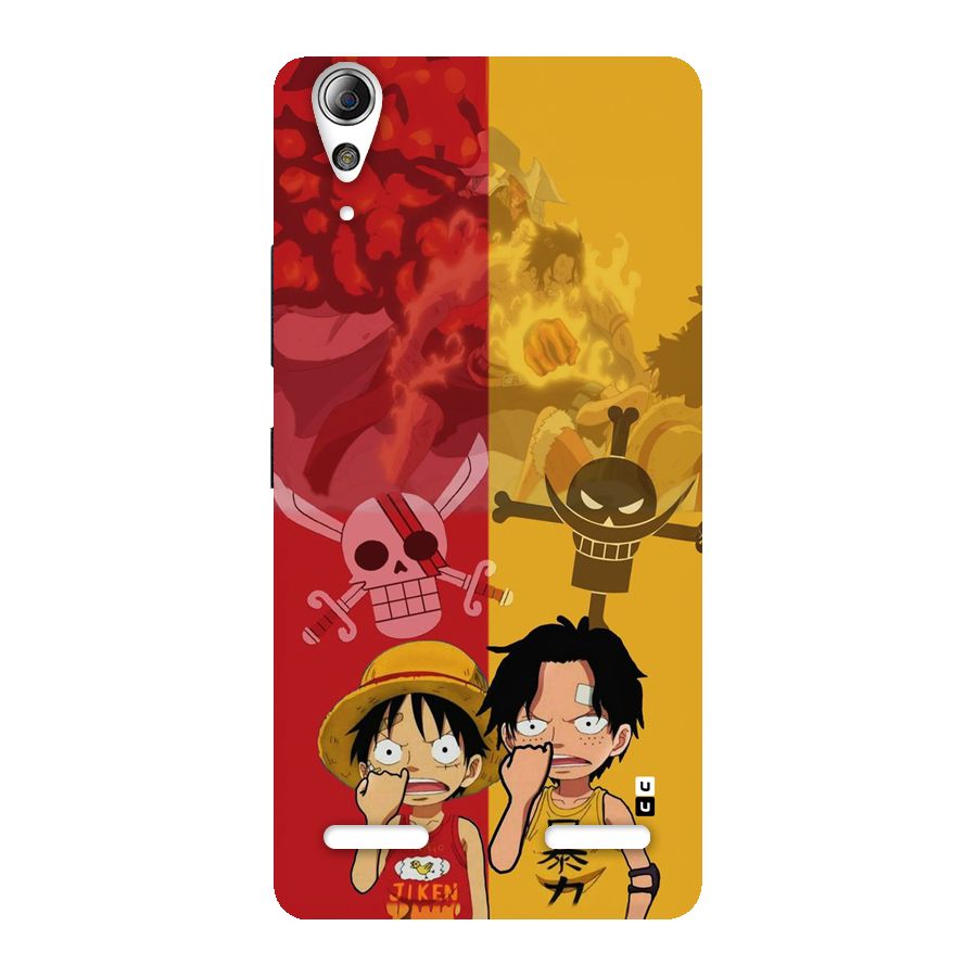 Luffy And Ace Back Case for Lenovo A6000