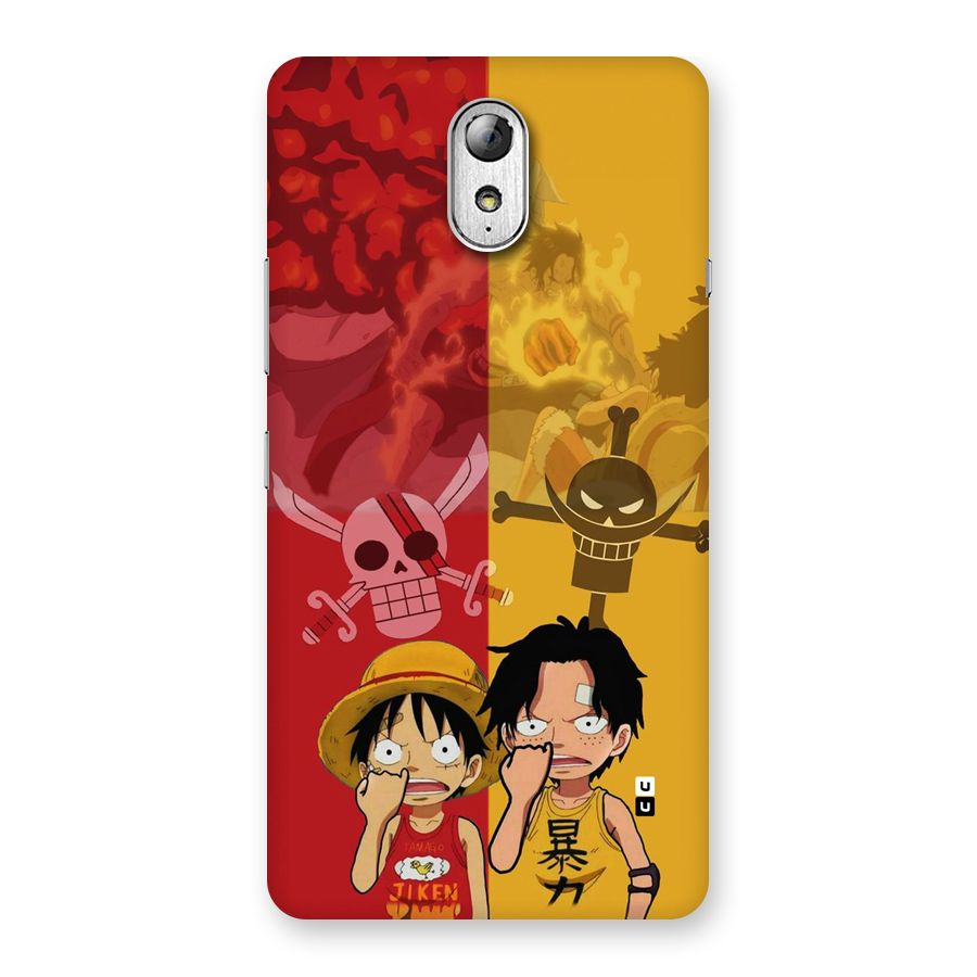Luffy And Ace Back Case for Lenovo Vibe P1M