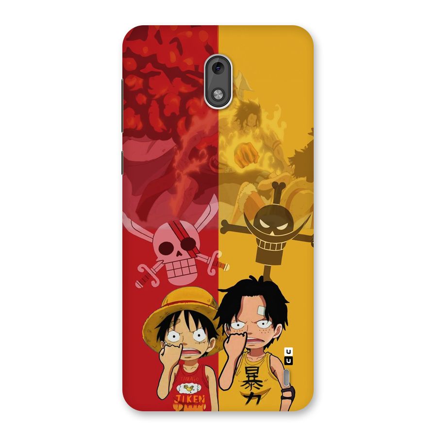 Luffy And Ace Back Case for Nokia 2