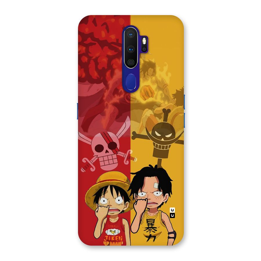 Luffy And Ace Back Case for Oppo A9 (2020)