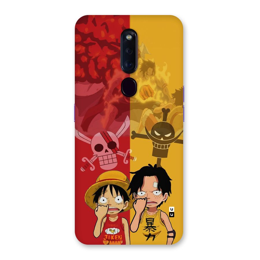 Luffy And Ace Back Case for Oppo F11 Pro