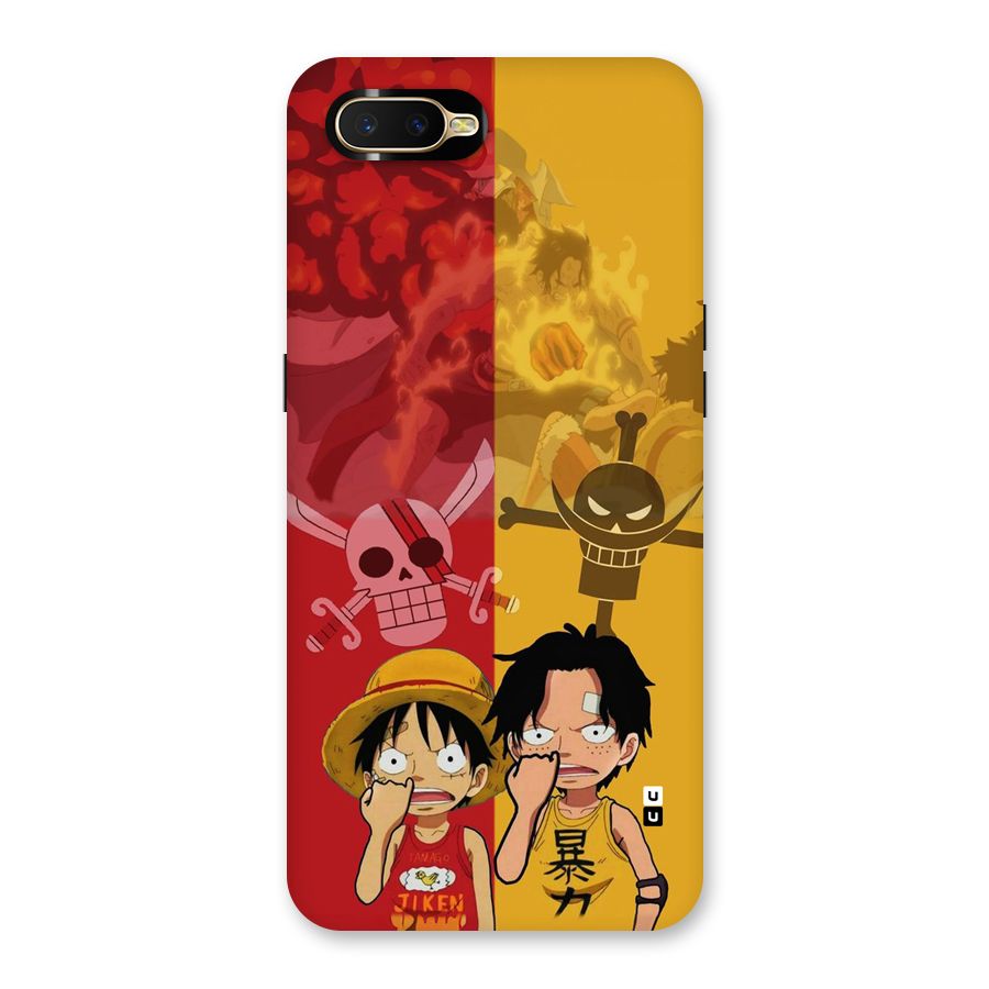Luffy And Ace Back Case for Oppo K1