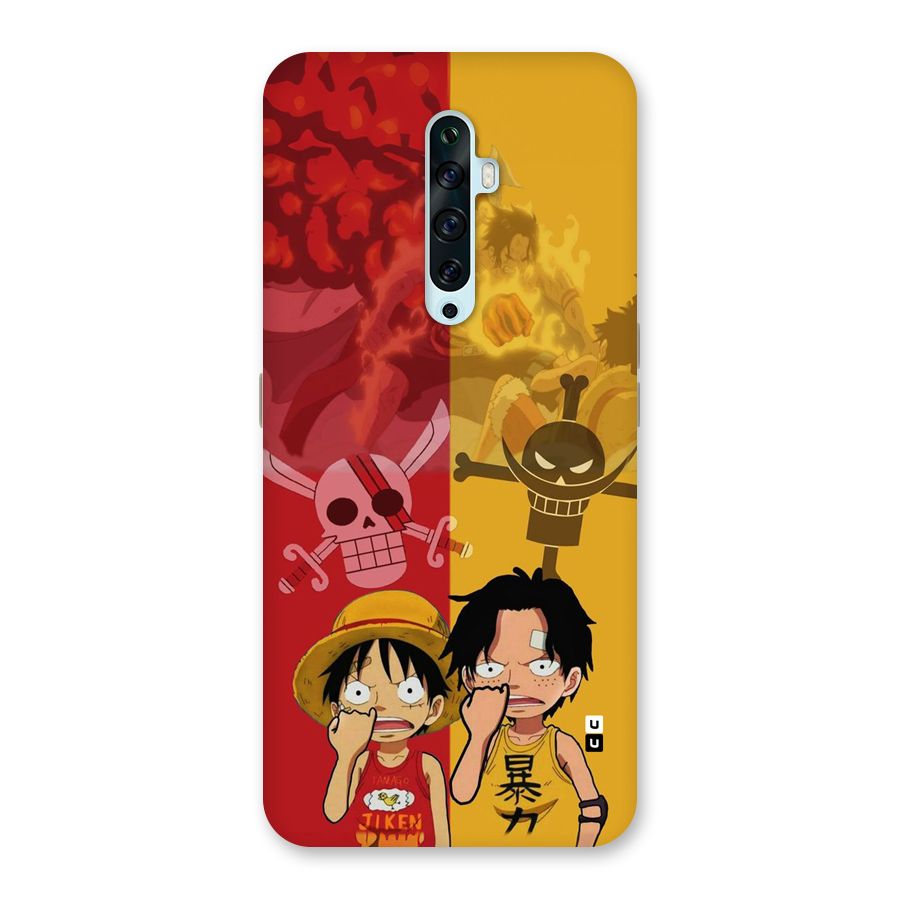 Luffy And Ace Back Case for Oppo Reno2 Z