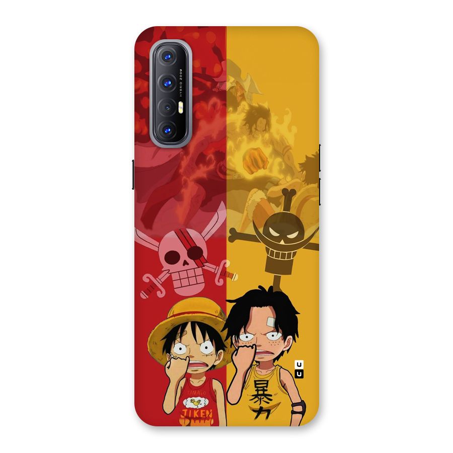 Luffy And Ace Back Case for Oppo Reno3 Pro