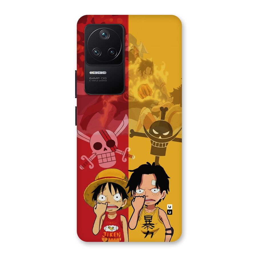 Luffy And Ace Back Case for Poco F4 5G