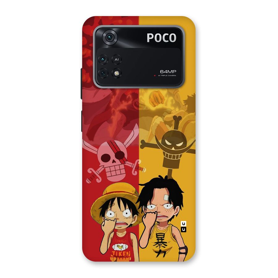 Luffy And Ace Back Case for Poco M4 Pro 4G