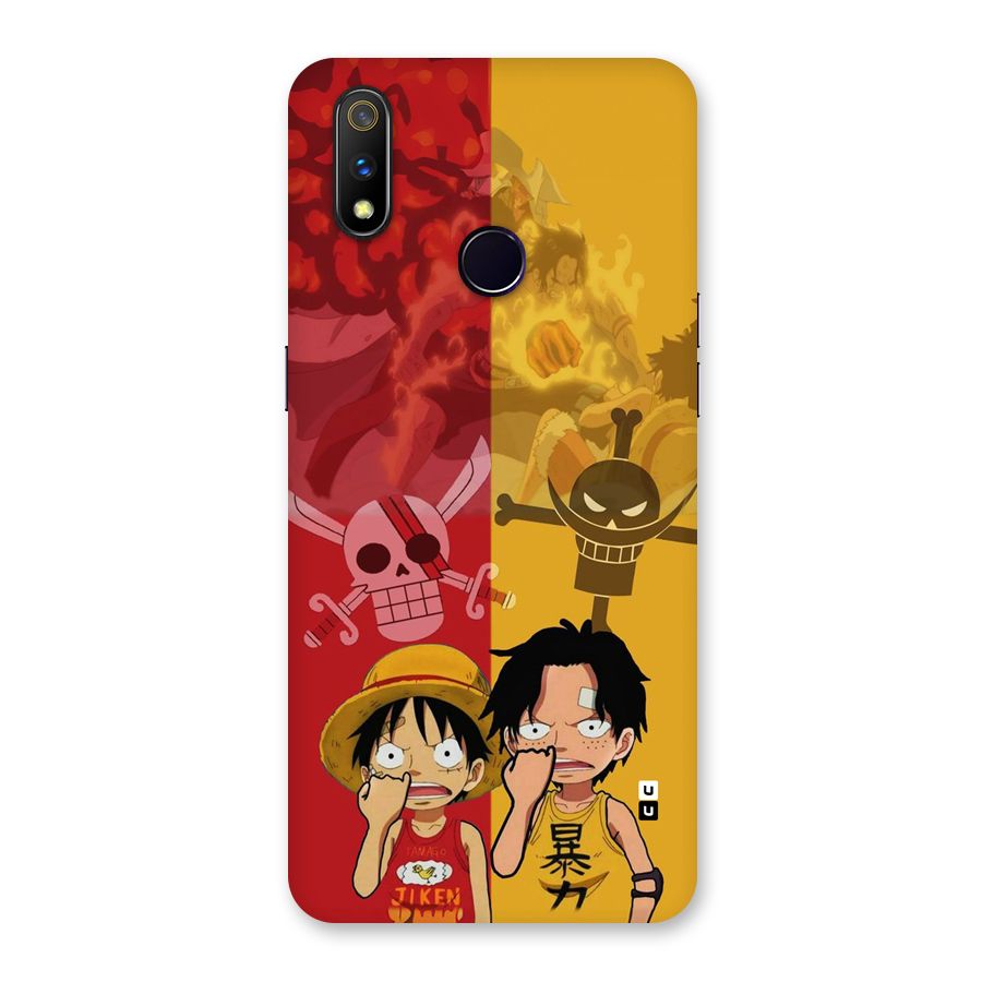 Luffy And Ace Back Case for Realme 3 Pro