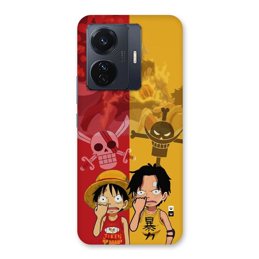 Luffy And Ace Back Case for Vivo T1 Pro