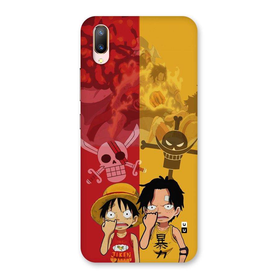 Luffy And Ace Back Case for Vivo V11 Pro