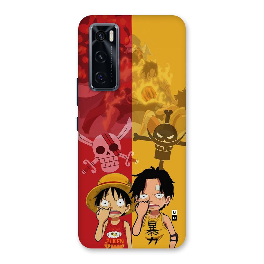 Luffy And Ace Back Case for Vivo V20 SE