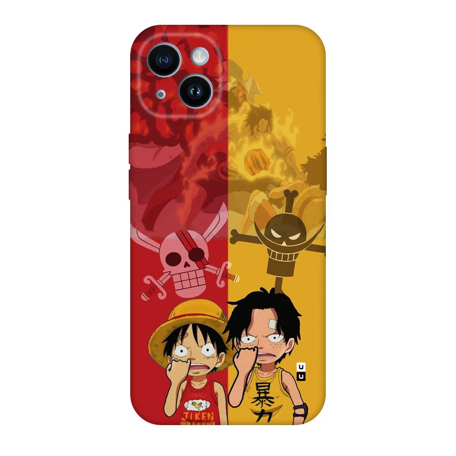Luffy And Ace Back Case for iPhone 14