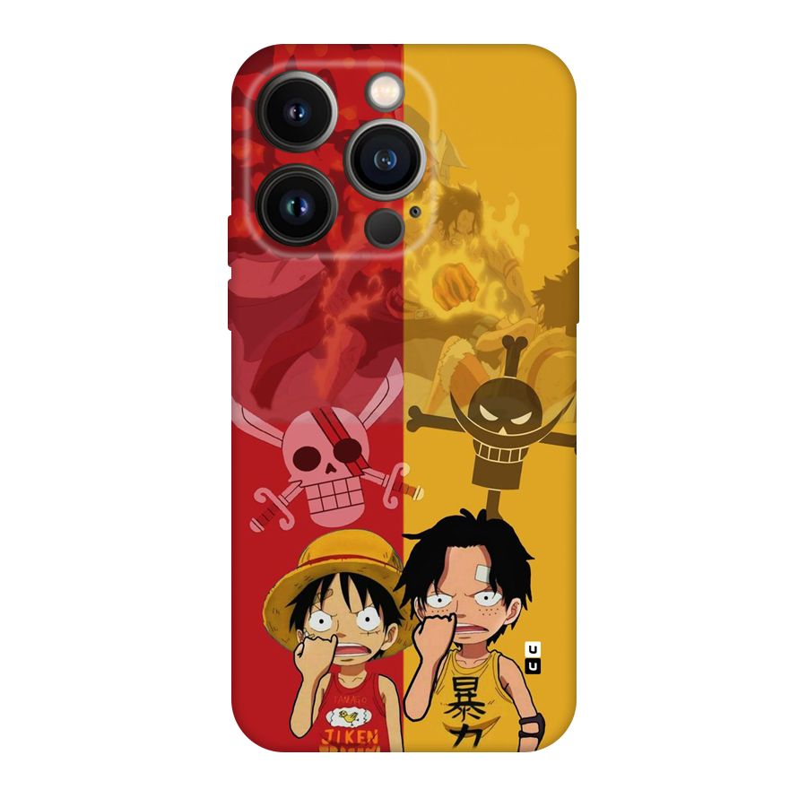 Luffy And Ace Back Case for iPhone 14 Pro