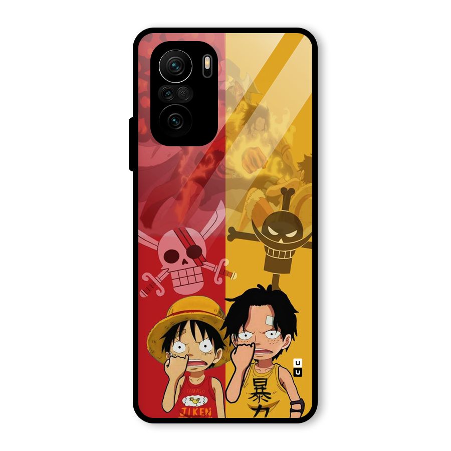 Luffy And Ace Glass Back Case for Mi 11X Pro