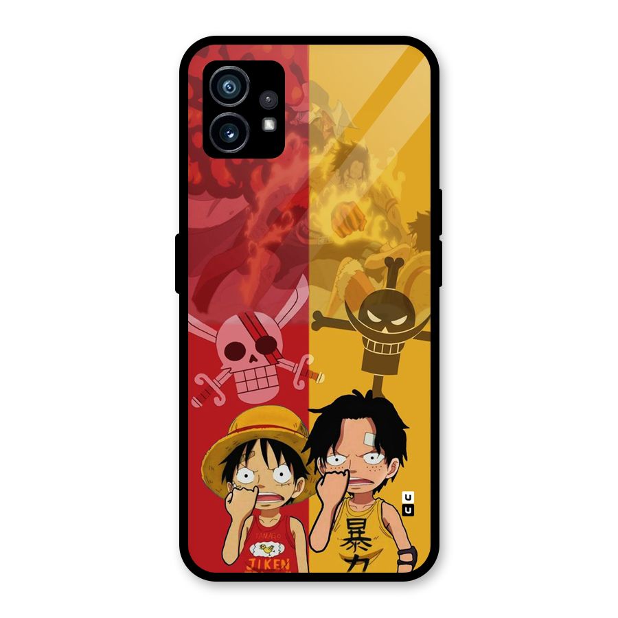 Luffy And Ace Glass Back Case for Nothing Phone 1