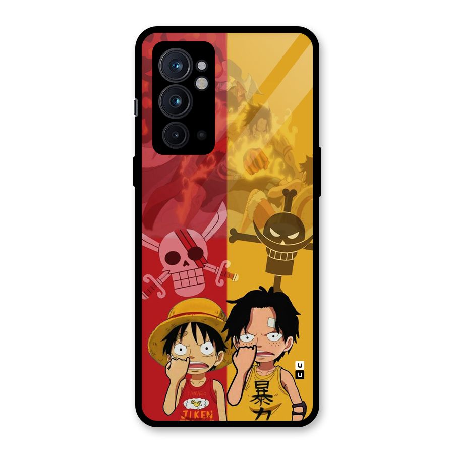Luffy And Ace Glass Back Case for OnePlus 9RT 5G